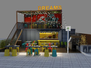 Container Restaurant In Gurugram, Space Interface Space Interface Коммерческие помещения