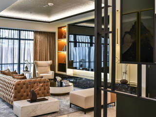 Ritz Carlton Residence Kuala Lumpur, Blaine Robert Design Sdn. Bhd. Blaine Robert Design Sdn. Bhd. Гостиная в стиле модерн