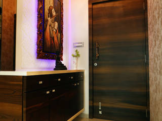 Sunita Agarwala - 2BHK @ Mumbai , Wow Homz Wow Homz Salas de estar modernas Madeira Efeito de madeira