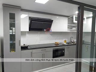 Công trình tủ bếp acrylic nhà anh Thành - Thụy Khuê, Nội thất Hpro Nội thất Hpro مطبخ