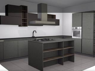 Progettazione foto realistici/render, L&M design di Cinzia Marelli L&M design di Cinzia Marelli Built-in kitchens