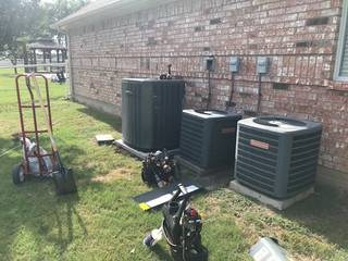 Installation of new heat pump in Lucas, TX, Central Mechanical HVAC Services Central Mechanical HVAC Services