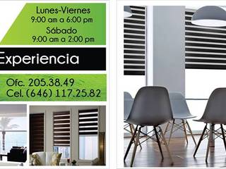 Instalacion de papel tapiz y enrollables automatizadas, persianas y laminados Concepto Decora persianas y laminados Concepto Decora Casas modernas: Ideas, imágenes y decoración