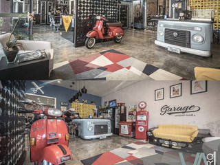 Garage Studio Hair, V.ARQ - Soluções em Arquitetura Corporativa V.ARQ - Soluções em Arquitetura Corporativa พื้นที่เชิงพาณิชย์ คอนกรีต