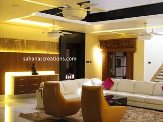 Interior Designers and Architects for Bungalow , Sahana's Creations Architects and Interior Designers Sahana's Creations Architects and Interior Designers Moderne woonkamers