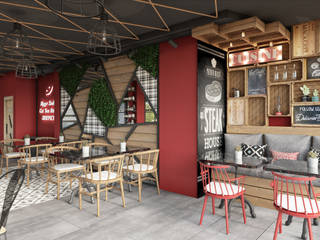 Chef Rosso Restaurant Tasarımı - Mersin, Rengin Mimarlık Rengin Mimarlık Commercial spaces