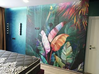 Проект квартиры на ул. Дубовская, Наталия Широченко Наталия Широченко Tropical style bedroom