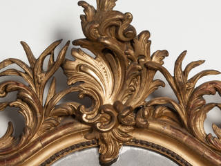 Grote Antieke Franse Rococo Spiegel, Franse Spiegels Franse Spiegels Livings de estilo clásico Vidrio