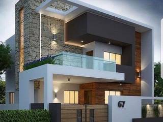 Residence at Meerut, Grey-Woods Grey-Woods منزل بنغالي حجر