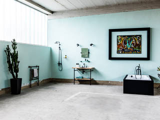 Loft-Bad im Industrie-Design, NEVOBAD NEVOBAD 浴室 Black