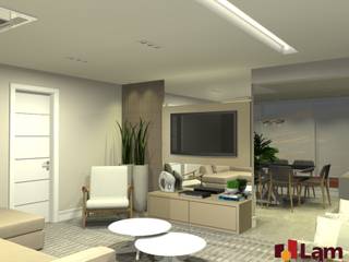 Apto. Condominium Club, LAM Arquitetura | Interiores LAM Arquitetura | Interiores Modern living room