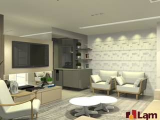 Apto. Condominium Club, LAM Arquitetura | Interiores LAM Arquitetura | Interiores غرفة المعيشة