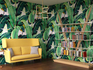 Corner set Interior, Davide Manfreda Davide Manfreda Salon tropical