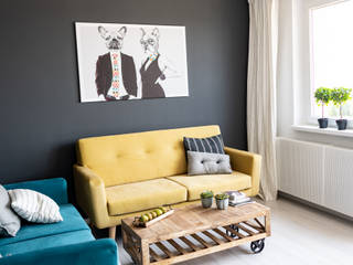 PROJEKT Retkinia, Pasja Do Wnętrz Pasja Do Wnętrz Modern Living Room