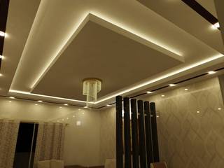 Saket, Hyderabad, SD Interiors & Modulars SD Interiors & Modulars Salas de estar minimalistas