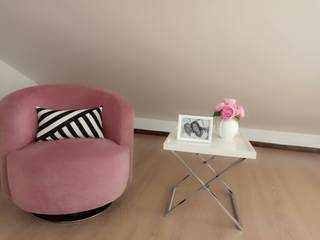Suite Flamingo - Antes & Depois, Espaços Únicos - EU InteriorDecor Espaços Únicos - EU InteriorDecor トロピカルスタイルの 寝室