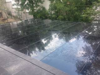 Casa habitacion, De Todo En Aluminio De Todo En Aluminio Flat roof Glass Black