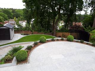 Sloping Garden Design, Sandhurst, Berkshire, Linsey Evans Garden Design Linsey Evans Garden Design