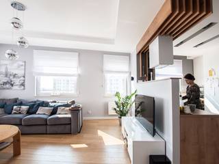 Projekt apartamentu Central Park w Gdańsku, Martyna Szulist Martyna Szulist وحدات مطبخ MDF