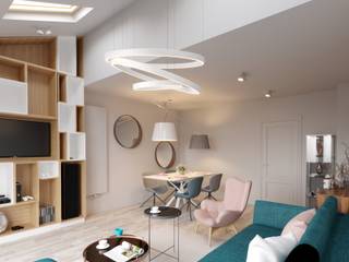 Projekt salonu w Londynie, Ale design Grzegorz Grzywacz Ale design Grzegorz Grzywacz Scandinavian style living room