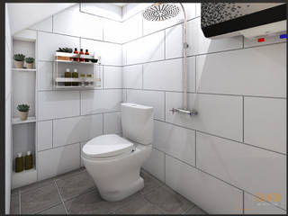 Modern House, CV Leilinor Architect CV Leilinor Architect Salle de bain moderne Blanc