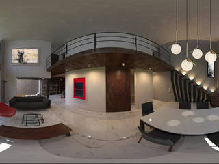 DISEÑO Y REMODELACION DEPARTAMENTO RT-32, PLARIST PLARIST Modern dining room Marble