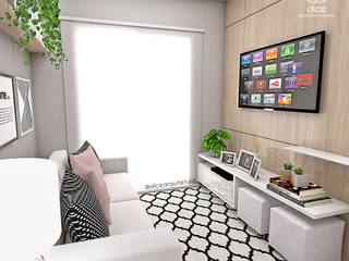 Apartamento OAR, Alce Arquitetura e Interiores Alce Arquitetura e Interiores Modern Living Room