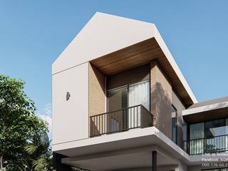 Project : modern minimalist house , K.O.R. Design&Architecture K.O.R. Design&Architecture Single family home Concrete White