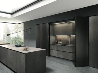 MOKA BY PEDINI, ARTE CUCINE/ PEDINI SAN ANGEL ARTE CUCINE/ PEDINI SAN ANGEL Nhà bếp phong cách tối giản Gỗ Wood effect