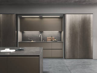 MOKA BY PEDINI, ARTE CUCINE/ PEDINI SAN ANGEL ARTE CUCINE/ PEDINI SAN ANGEL Кухня в стиле минимализм Дерево Эффект древесины