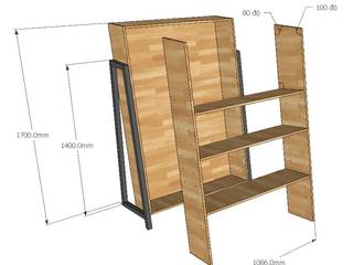 Kệ sách gỗ Laderto "thay đổi cục diện" trong phong cách nội thất, Home Office Home Office Вітальня