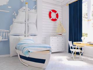 Quarto Navegante, <Pusili Design <Pusili Design Dormitorios infantiles modernos: