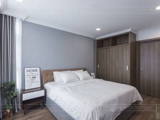 Thiết kế thi công nội thất chung cư 70m2 ấm cúng đáng mơ ước, ICON INTERIOR ICON INTERIOR Cuartos de estilo moderno