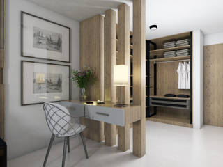 DISEÑO INTERIOR RECAMARA , TALLER819 A & C TALLER819 A & C Modern style bedroom Wood Wood effect