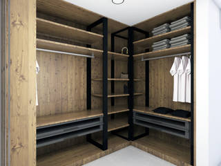 DISEÑO INTERIOR RECAMARA , TALLER819 A & C TALLER819 A & C Modern style bedroom Wood Wood effect