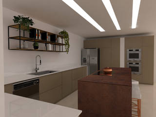 Cocinas, Naromi Design Naromi Design Einbauküche Holz Weiß