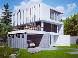 La casa de Lucho en Yerbabuena, Smart Investment Group Smart Investment Group Single family home Concrete White