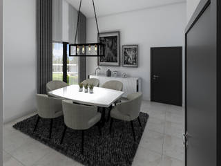 Projetos 3D, Móveis Santa Comba Móveis Santa Comba Modern dining room