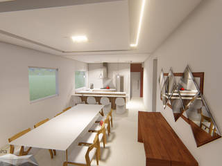 Projeto de interiores , Igor Cunha Arquitetura Igor Cunha Arquitetura Modern dining room