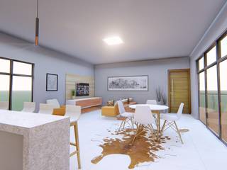 Projeto de interiores de uma casa de campo , Igor Cunha Arquitetura Igor Cunha Arquitetura Modern dining room