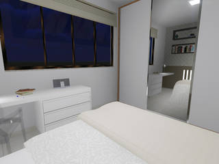 Projeto de interiores para quarto , Igor Cunha Arquitetura Igor Cunha Arquitetura Modern style bedroom