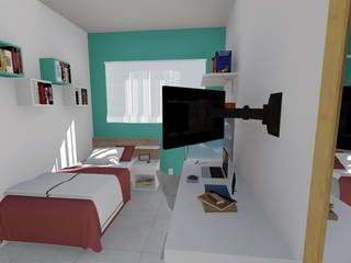 Projeto de interiores para quarto , Igor Cunha Arquitetura Igor Cunha Arquitetura Modern style bedroom