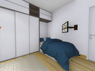 Projeto de interiores para quarto de criança, Igor Cunha Arquitetura Igor Cunha Arquitetura Dormitorios infantiles modernos: