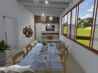 Projeto de interiores , Igor Cunha Arquitetura Igor Cunha Arquitetura Modern dining room