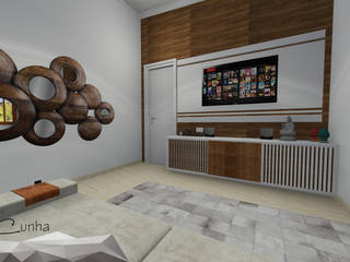 Projeto de interiores , Igor Cunha Arquitetura Igor Cunha Arquitetura Salones modernos