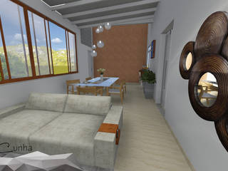 Projeto de interiores , Igor Cunha Arquitetura Igor Cunha Arquitetura Modern living room