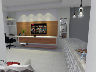 Projeto de interiores para apartamento , Igor Cunha Arquitetura Igor Cunha Arquitetura Modern living room