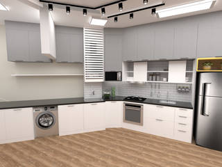Apartamento Residencial 55m², Fareed Arquitetos Associados Fareed Arquitetos Associados Módulos de cocina