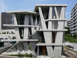ｄNｂ, ＣＯ２ＷＯＲＫＳ ＣＯ２ＷＯＲＫＳ Modern houses Concrete Grey