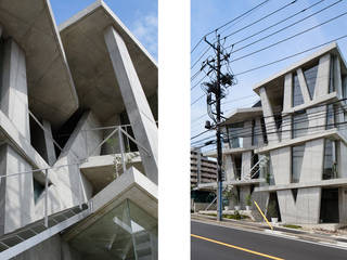 ｄNｂ, ＣＯ２ＷＯＲＫＳ ＣＯ２ＷＯＲＫＳ Modern houses Concrete Grey